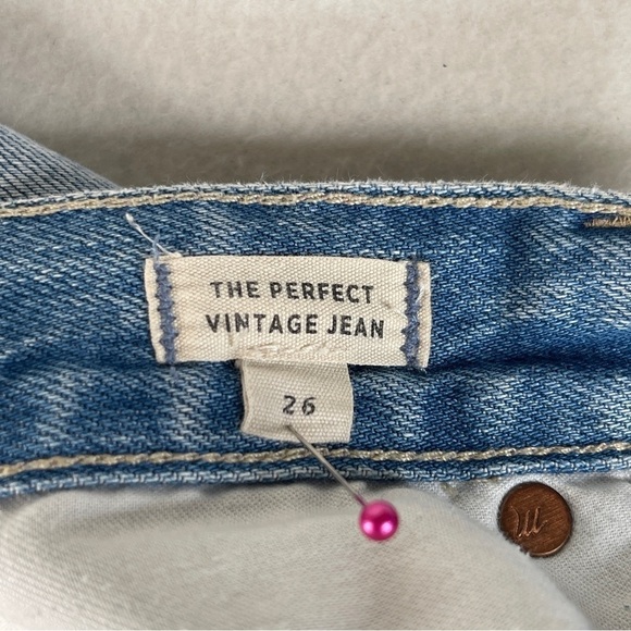 Madewell Perfect Vintage Jean Calabria Wash Ripped Size 26 - Picture 11 of 14